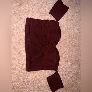Women’s red crop top
